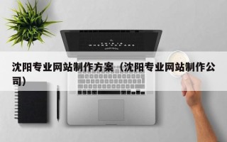 鹰潭沈阳专业网站制作方案（沈阳专业网站制作公司）